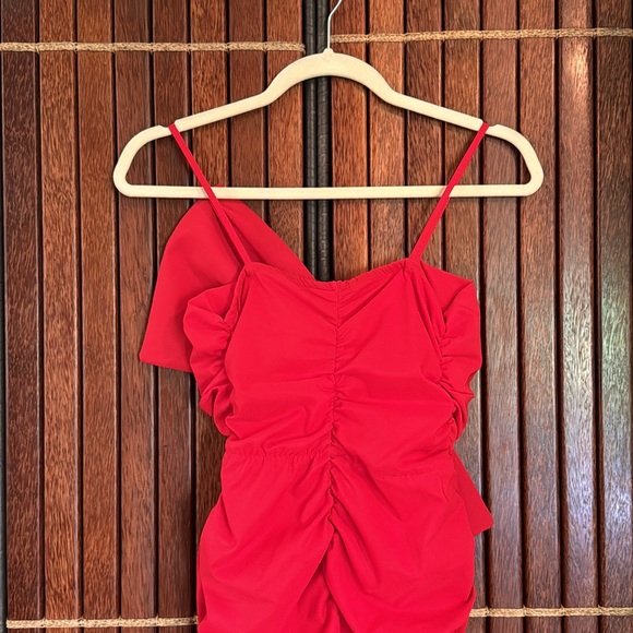 ZARA RUCHED BOW DRESS - Picture 6 of 8